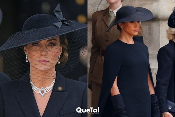 El significado de las perlas de Kate y Meghan en el funeral de la reina Isabel